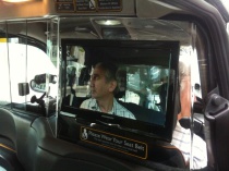 Ray on the Taxi LCD Screen Hire