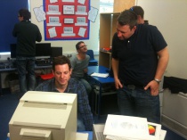Matt Baker with our BBC Domesday System Hire