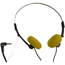 80s Yellow Foam Personal Stereo Headphones Hire