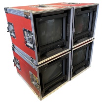 TV Flightcase Stack of 4 - MF  Hire