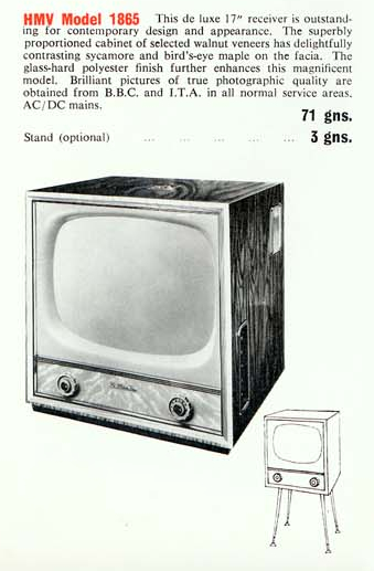 Picture of HMV 50s Television - Model 1865