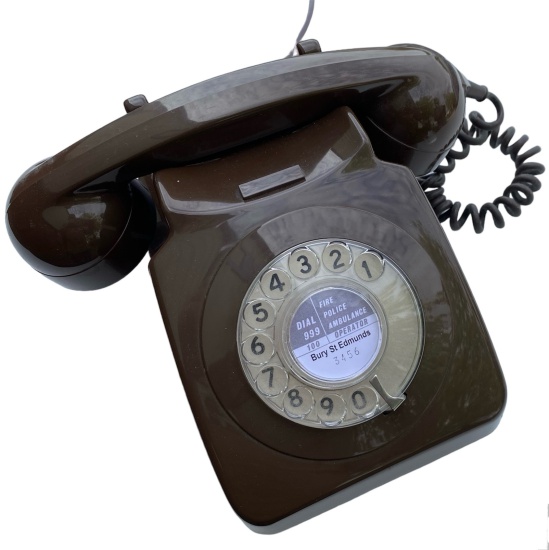 GPO Rotary Dial Telephone (Brown)