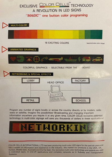 Image of Vintage Technology Prop Store   Control Panels   LED Scrolling Sign Display